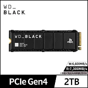 WD BLACK 黑標 SN850P 2TB M.2 NVMe PCIe SSD固態硬碟 OFFICIALLY LICENSED FOR PS5 公司貨