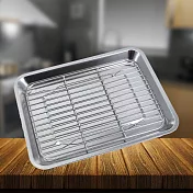 PLUS PERFECT極緻316不鏽鋼瀝油盤-27cm-2組