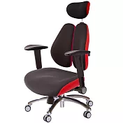 GXG 雙背DUO KING 工學椅(鋁腳/摺疊滑面扶手) TW-3006 LUA1J