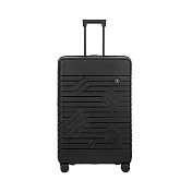 【BRIC S】BY Ulisse 32吋 超輕量可擴充 PP材質拉鍊行李箱- 黑色