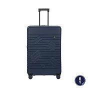 【BRIC S】BY Ulisse 32吋 超輕量可擴充 PP材質拉鍊行李箱- 深藍色