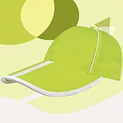 【OKPOLO】對折款反光長眉透氣布帽(透氣舒適) 螢光黃