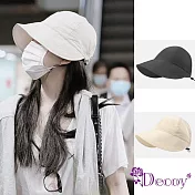 【Decoy】日系輕巧＊網布四季薄款遮陽鴨舌帽/ 米