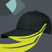 【OKPOLO】電繡剪接高爾夫球帽(透氣舒適) 黑