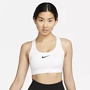 NIKE AS W NK SWSH MED SPT BRA 女運動內衣-白-DX6822100 L 白色