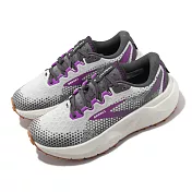Brooks 越野跑鞋 Caldera 6 女鞋 灰 紫 氮氣中底 運動鞋 緩衝 避震 厚底 戶外 1203661B028