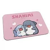 【Shahimi 胖鯊魚鯊西米】軟式珪藻土地墊 珪藻土 地墊 鯊魚 鯊西米 (60*40*0.5cm) 親密臉頰
