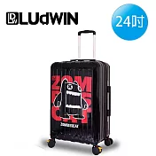 LUDWIN 路德威 德國設計款24吋行李箱(4款可選/不破箱新料材質) 24吋 黑紅能量