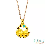 甜蜜約定2SWEET 數不盡的夢史奴比Snoopy黃金墜子  送玫瑰鋼項鍊