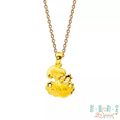 甜蜜約定2SWEET 星世界史奴比Snoopy黃金墜子  送玫瑰鋼項鍊