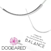 Dogeared 銀色平衡骨項鍊 亮面大墜 Balance Tube 附原廠盒
