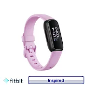 【7月底前送錶帶】Fitbit Inspire 3 健康智慧運動手錶 血氧飽和度  快樂淺粉紫