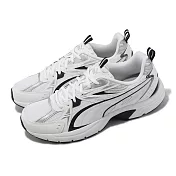 Puma 休閒鞋 Milenio Tech 男鞋 女鞋 白 黑 銀 千禧鞋 復古 運動鞋 39232201 24.5cm WHITE-BLACK-SILVER