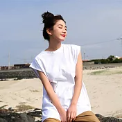【男人幫】T1636＊台灣製造純棉帥氣無袖T恤 5XL 白色