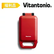【日本Vitantonio】★福利品★厚燒熱壓三明治機(番茄紅)