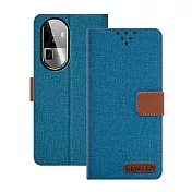 GENTEN for OPPO RENO 10 Pro+ 自在文青風支架皮套 綠色