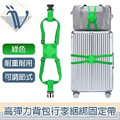 Viita 高彈力揹包行李捆綁固定帶/折疊收納行李箱固定帶 綠色