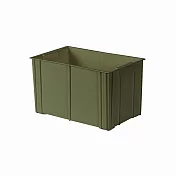 【收納職人】工業風可堆疊耐重收納盒/收納籃/儲物盒_2入/組(M) 軍綠