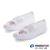 MOONSTAR 蘇菲雅小公主兒童室內鞋 19 白