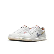 NIKE DUNK LOW (GS) 中大童休閒鞋-白彩-FN8913141 US5 白色