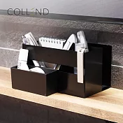 【日本COLLEND】多功能鋼製事務文具收納架- 摩登黑