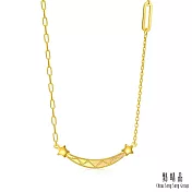 【點睛品】炫彩流星 黃金項鍊_計價黃金