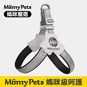 Ｍamy Pets 寵物多層透氣Ｙ型胸背帶。夜光型 XL XL 酷炫黑