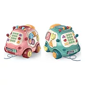 【Party World】電話小巴士音樂拍拍鼓 顏色隨機 早教玩具