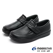 MOONSTAR RAKU RAKU舒適樂活4E寬楦日製男仕皮鞋 JP24.5 黑