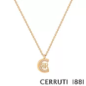 【Cerruti 1881】限量2折 義大利經典LOGO項鍊 全新專櫃展示品(N017SR)