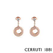 【Cerruti 1881】限量2折 義大利經典水晶CRJ耳環 全新專櫃展示品(E085SR)