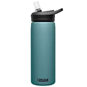 【美國 CamelBak】600ml eddy+不鏽鋼多水吸管保溫瓶(保冰) 潟湖藍 潟湖藍