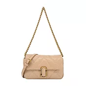 MARC JACOBS THE J MARC MINI小羊皮絎縫鏈袋兩用包-迷你/ 奶茶