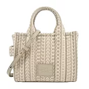 MARC JACOBS MICRO TOTE小羊皮浮雕壓印兩用托特包- 卡其