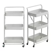 IDEA-免安裝北歐三層收納推車 白色