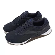 Reebok 訓練鞋 Nano X3 深藍 白 棕 男鞋 支撐 重訓 硬舉 舉重 運動鞋 100033784 25cm NAVY/WHITE