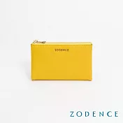 ZODENCE LIZ進口牛皮對開輕薄中夾 黃