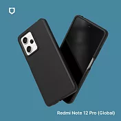 犀牛盾 紅米 Redmi Note 12 Pro 5G (6.67吋) SolidSuit 經典防摔背蓋手機保護殼 - 經典黑