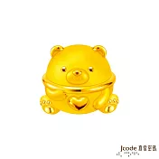 J’code真愛密碼金飾 熊愛你硬金擺件