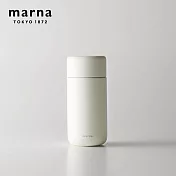 【日本Marna】Cocuri Everywhere系列 陶瓷雙層保溫保冷杯-350ml 多色任選(原廠總代理) 寧靜白