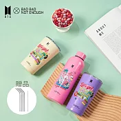 【BTS】 BBNE BTS Dynamite 聯名款潮行杯/不鏽鋼保冰保溫杯 473ml 多色任選 象牙白