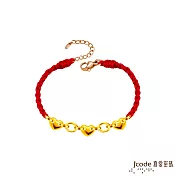 J’code真愛密碼金飾 充滿愛意黃金編織手鍊