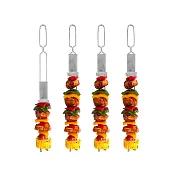 《Outset》可推式雙針燒烤串叉4入 | 燒烤串叉 烤肉用具 中秋節 露營烤肉 BBQ - 25cm