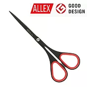 【ALLEX林刃物】Slim極細長刃不沾膠剪刀(大)140mm -紅