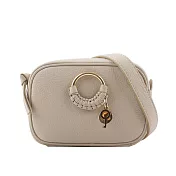 SEE BY CHLOE HANA 山羊皮斜背相機包 (米色)