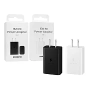 SAMSUNG原廠 EP-T1510 15W Type C 快充旅充頭 - 支援M系列 (盒裝公司貨) 黑色
