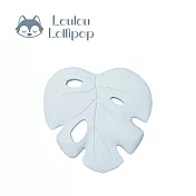 Loulou Lollipop 可愛造型矽膠固齒器 -  粉藍色龜背芋