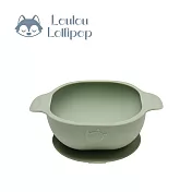 Loulou Lollipop 可愛動物矽膠吸盤碗 -  鼠尾草綠