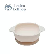 Loulou Lollipop 可愛動物矽膠吸盤碗 -  奶油白