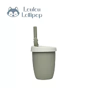 Loulou Lollipop 動物造型 兒童矽膠吸管杯 -  微笑鱷魚